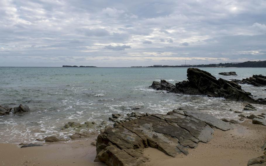 An endangered species of coral has been found in waters off Henoko in Okinawa, where construction is underway for the relocation of Marine Corps Air Station Futenma, Japan's Defense Ministry said on Wednesday, Sept. 27, 2017.