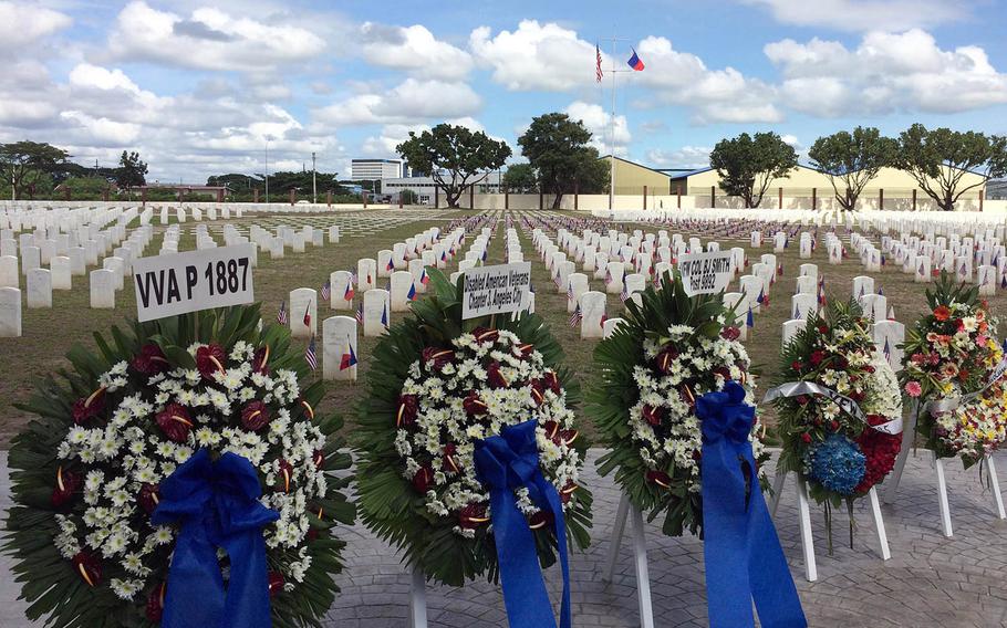 Veterans Day is observed at Clark Veterans Cemetery in the Philippines, Saturday Nov. 11, 2017.