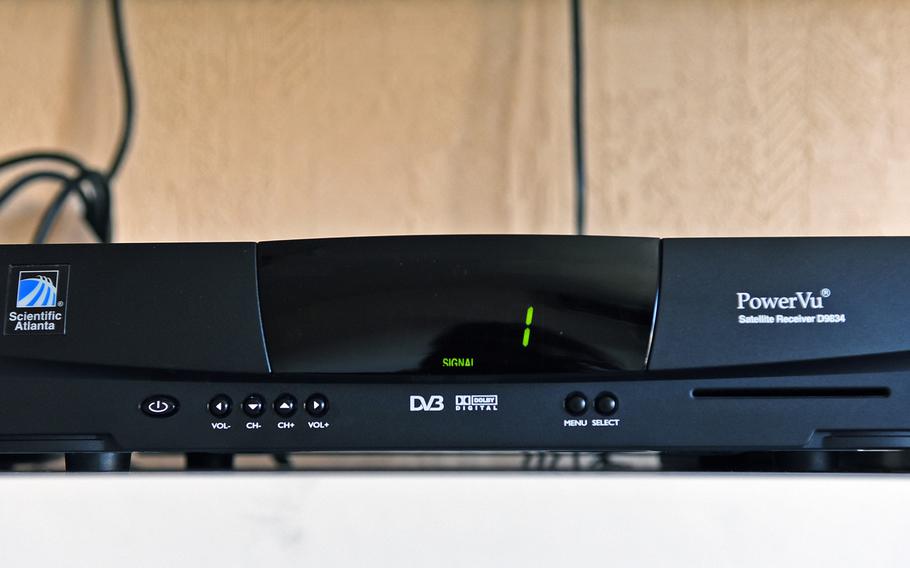 This Scientific Atlanta decoder is one of the older American Forces Network receivers that will have to be replaced as AFN upgrades its broadcast signal to a digital format.