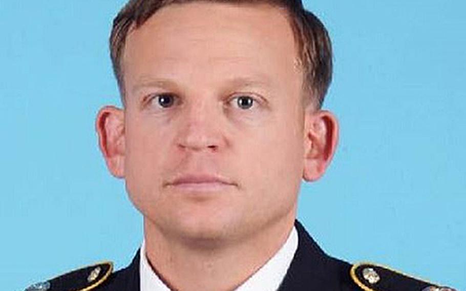 U.S. Army 1st Sgt. Nicholas S. Amsberry was found dead while deployed to the Joint Multinational Readiness Center near Hohenfels, Germany, on Monday, Feb. 5, 2018 .