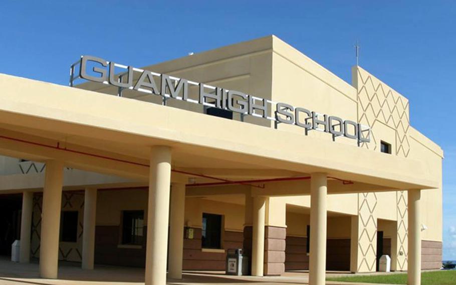 A bomb threat forced an evacuation at Guam High School, Thursday, Feb. 22, 2018.