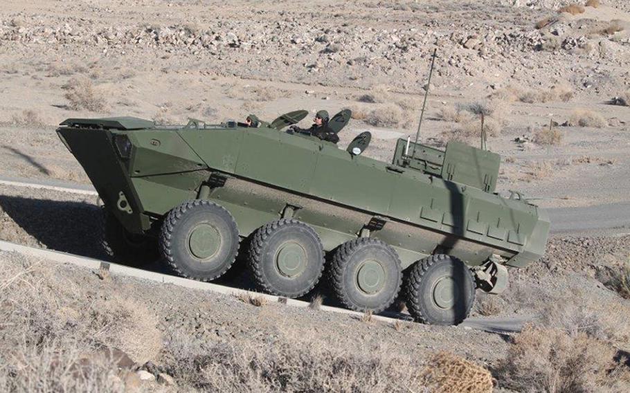 The U.S. Marine Corps' amphibious vehicle replacement, the Amphibious Combat Vehicle 1.1, is under budget and on schedule for a June low-rate production run.