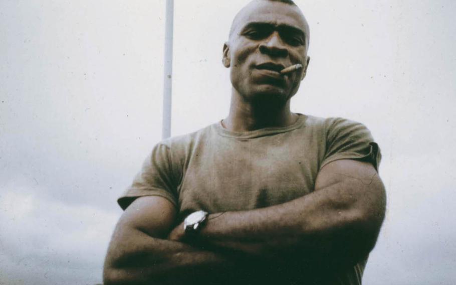 James Capers Jr. is pictured in the undated photo during his time in Vietnam as a team leader in Third Force Recon. 