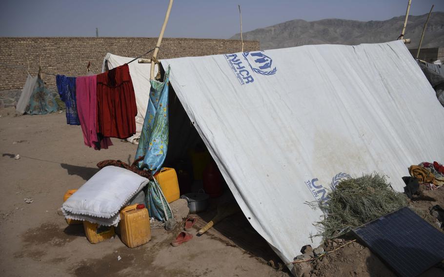 Approximately 20,000 Afghans displaced from their
drought-ravaged farms in Ghor, Baghis and Faryab
provinces fled to camps on the outskirts of Herat in
the last month, where they await national and
international aid.