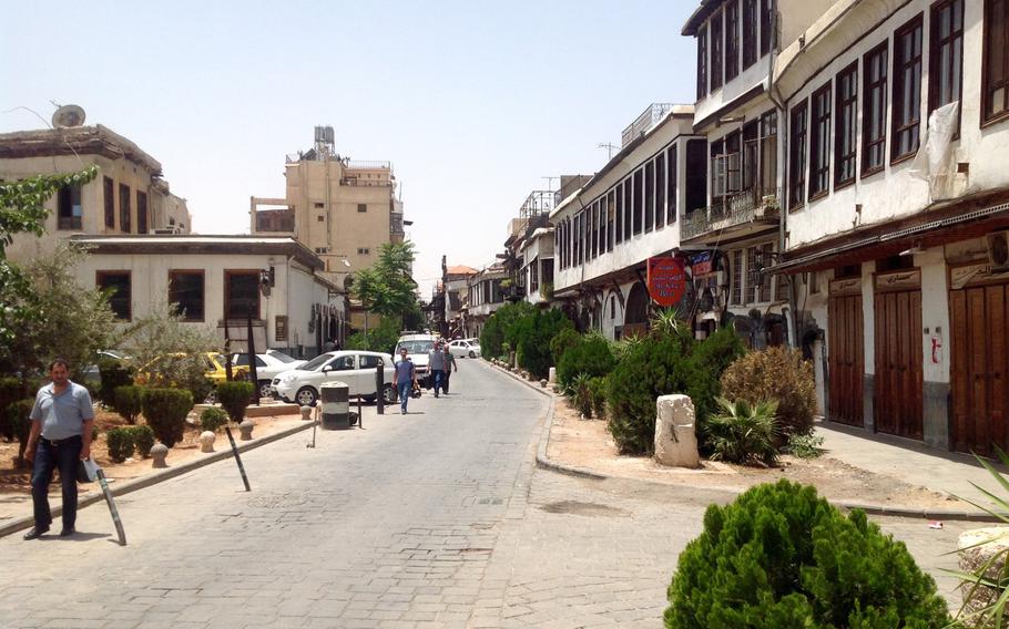 A street in the old quarter of Damascus, once a popular tourist spot. Many local businessmen believe the seven-year civil war in Syria is winding down and hope that will mean a return of the throngs of foreign visitors.
