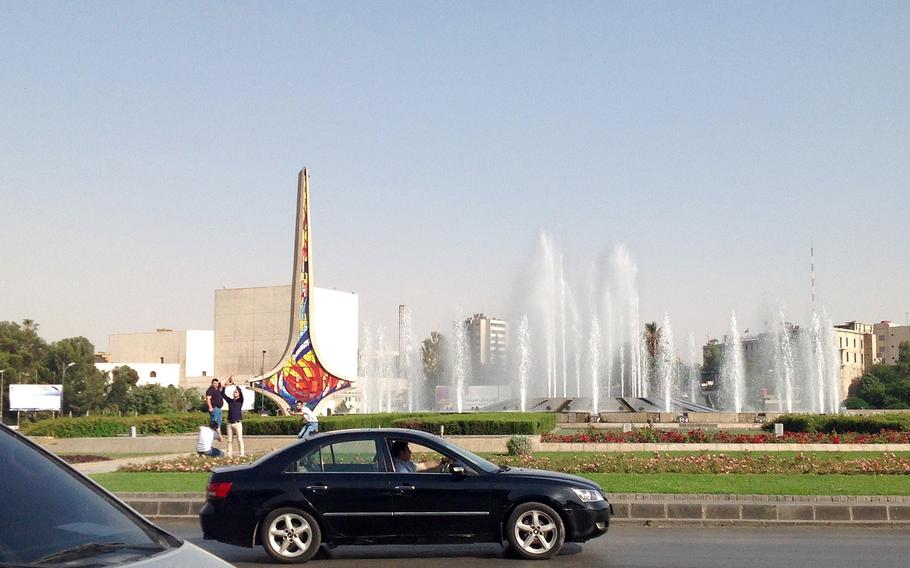 The Damascene Sword monument on the Syrian capital's busy Ummayad Square is widely considered as the symbol of the city and a reminder "of the victories, strength and achievements of the Syrian people."