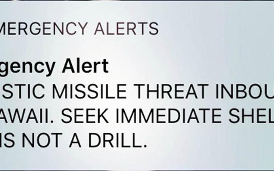 A U.S. Senate bill introduced Wednesday, July 18, 2018, would upgrade the nation's emergency warning system in the wake of the false missile alert in Hawaii in January.