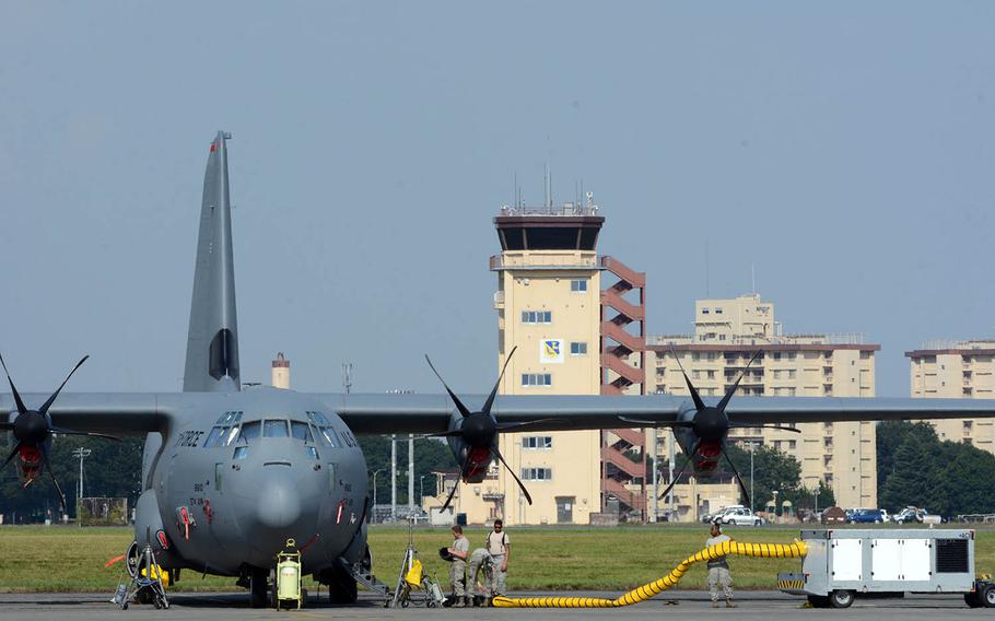 Airmen were still hard at work despite record-setting heat at Yokota Air Base in western Tokyo, Monday, July 23, 2018.