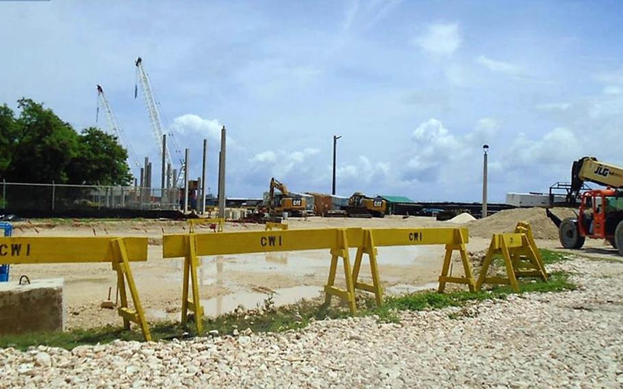 An $18 million Marine Corps waterfront headquarters is expected to be completed next year on Guam.