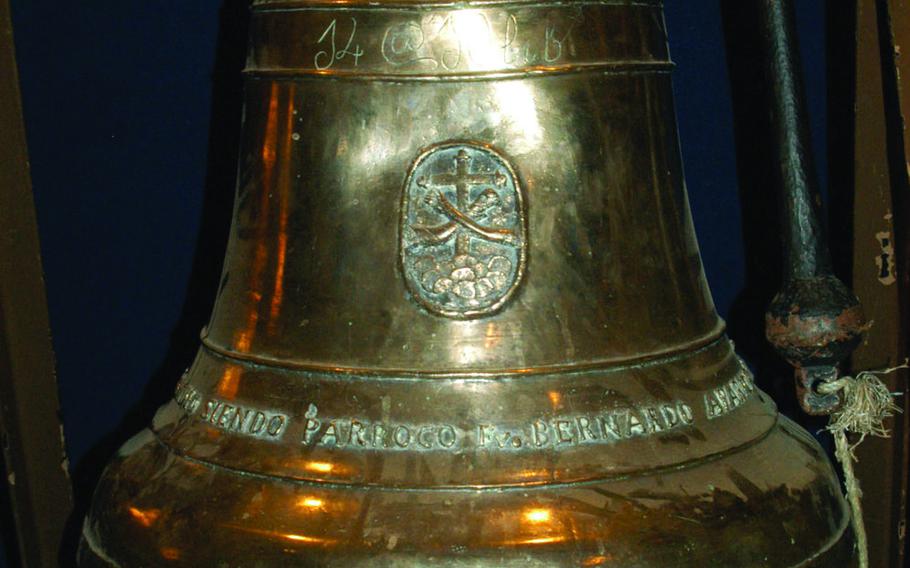 The Balangiga Bell on display at the 2nd Infantry Division Museum, Camp Red Cloud, South Korea. Wyoming legislators oppose the return of this bell and two others to the Philippines, where they were seized by U.S. troops during the Philippine-American War.