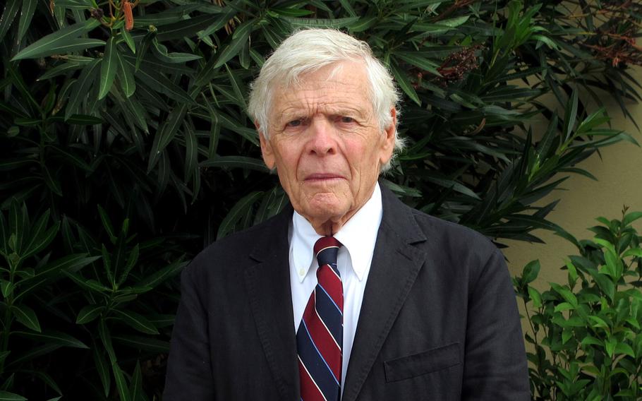 Aubrey Daniel, who successfully prosecuted Lt.William Calley for mass murder for his part in the 1968 My Lai Massacre, was honored Thursday at Caserma Ederle in Vicenza on Thursday, Aug. 16, 2018, by the Army Judge Advocate General Lt. Gen. Charles Pede. 