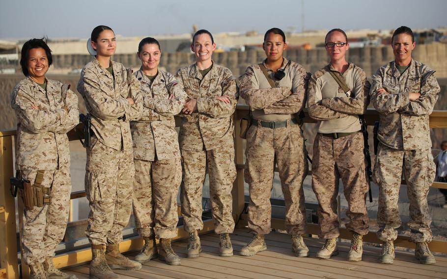 ''I'm proud to be a part of the legacy and honored to hold the title 'Marine,''' said 1st Lt. Katie Kochert, a Marine with Task Force Southwest. 
