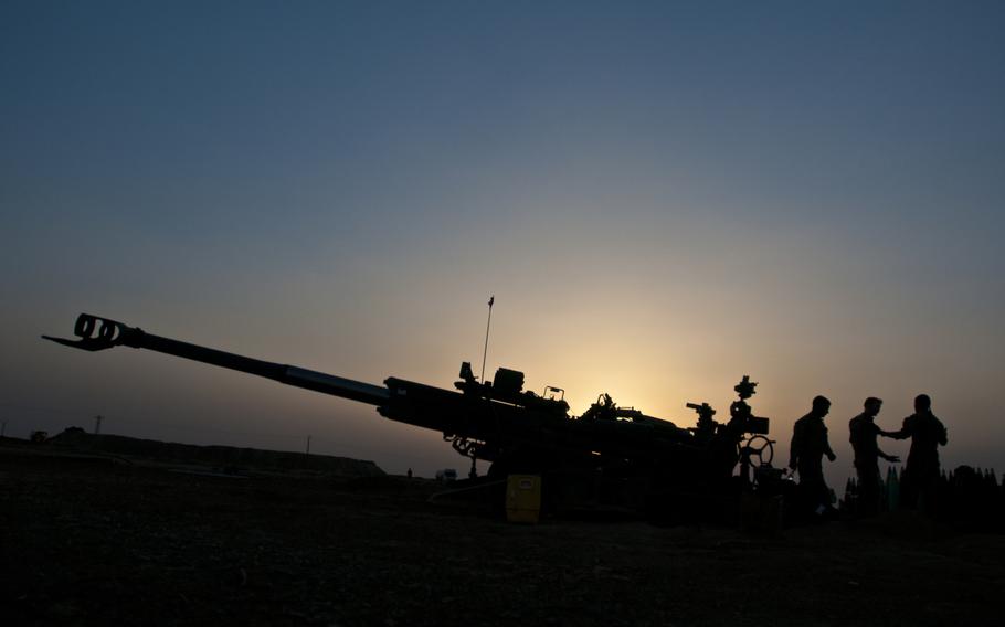 Operation Inherent Resolve coalition advisers prepare for another night of fire missions at an outpost near Dashisha, Syria, June 8, 2018. According to a recent report in November, a U.S. envoy told Russian journalists that American and Russian forces have clashed a dozen times in Syria — sometimes with exchanges of fire.