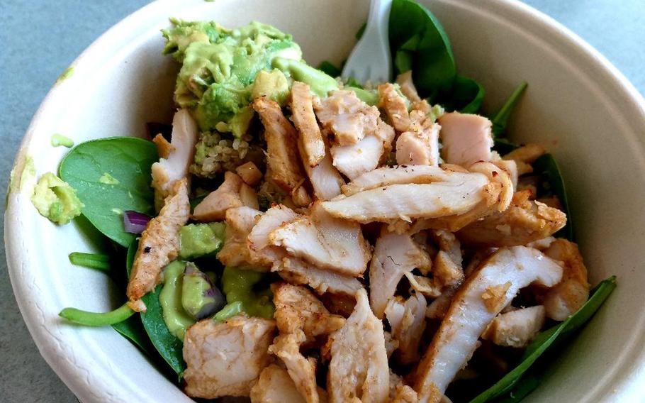 Bun-D offers a healthy alternative to the fast-food fare that occupies most of the Kaiserslautern Military Community Center food court on Ramstein Air Base, Germany.