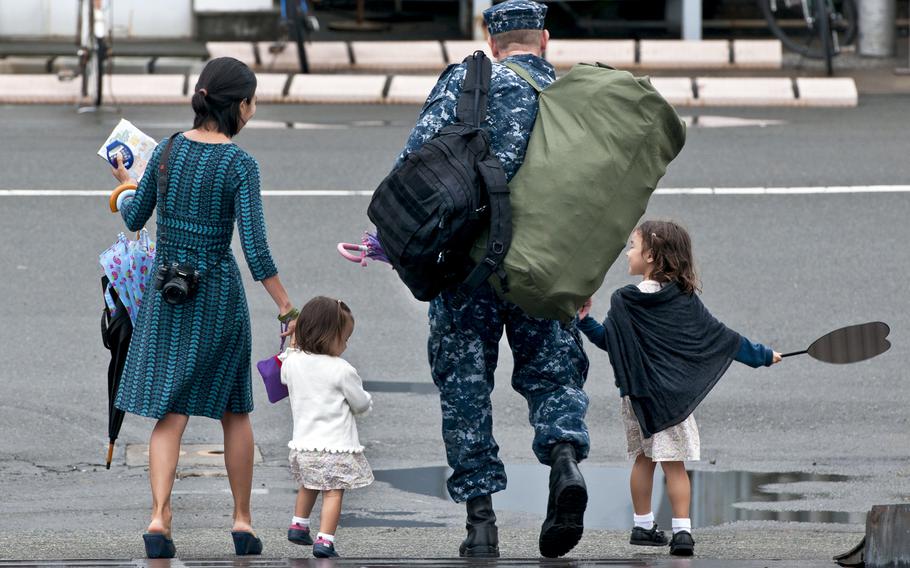 A sailor's family members can now move ahead or stay behind up to six months during a change of duty station in certain circumstances and locations, the Navy announced Thursday.