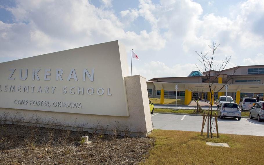 Zukeran Elementary School officially opened with a ribbon-cutting ceremony at Camp Foster, Okinawa, Wednesday, Oct. 10, 2018.