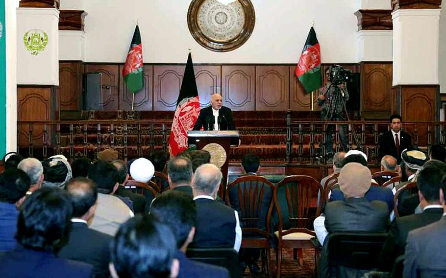 Afghan President Ashraf Ghani signs a decree in 2016 establishing an independent Anti-Corruption Justice Center in Kabul, responsible for tackling high-level corruption in Afghanistan.