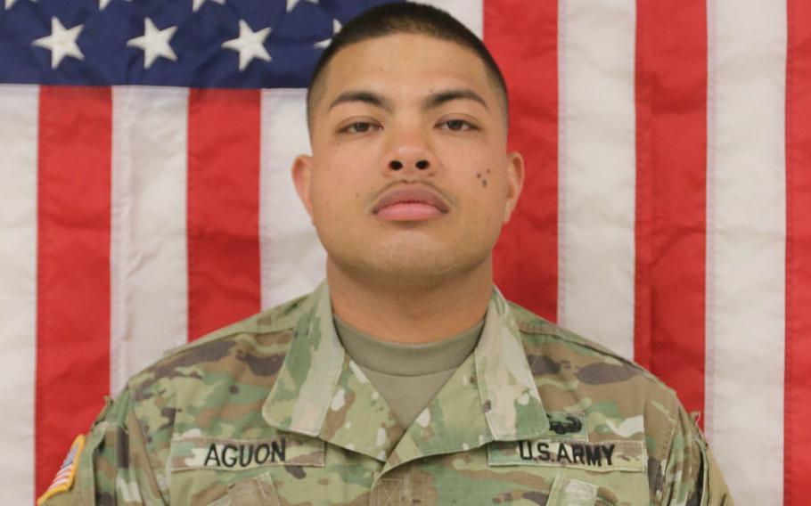 Sgt. Marcos John Aguon, 28, was a cannon crew member with the Fort Bliss, Texas-based 3rd Armored Brigade Combat Team, which rotated to South Korea in October.