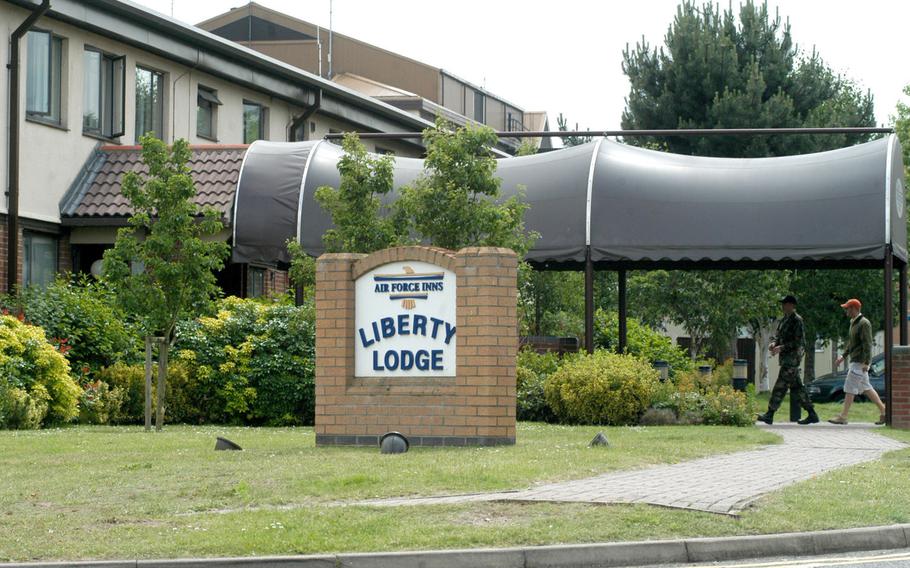 RAF Lakenheath's Liberty Lodge. Defense Department lodging rates are expected to rise as the services prepare to convert funding for all lodging costs to nonappropriated coffers.