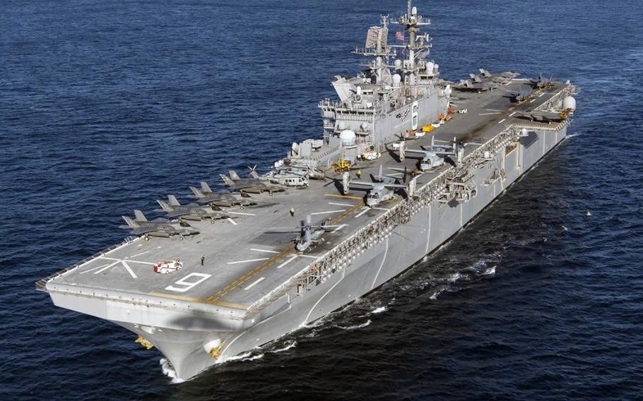 The USS America amphibious assault ship is capable of hosting a multitude of aircraft used by a Marine expeditionary unit.