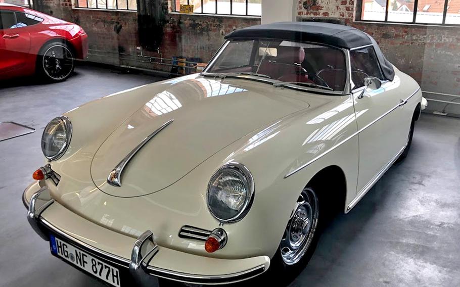A Porsche Type 356 Roadster super 90 is priced at 355,000 Euros at Klassikstadt in Frankfurt, Germany.