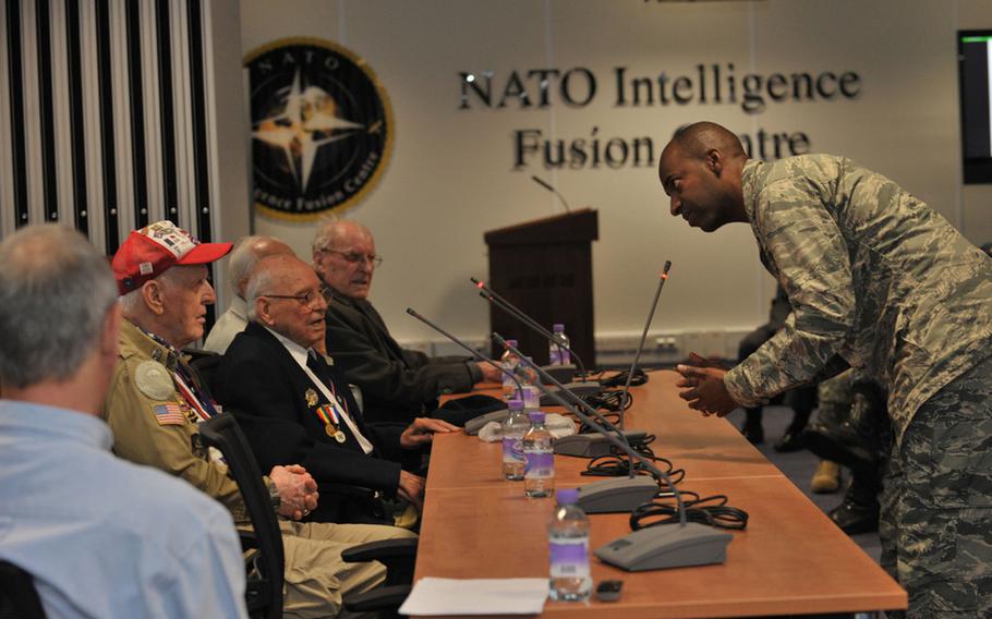 An event is held at RAF Molesworth in the U.K. for World War II veterans on May 27, 2014. A U.S. intelligence gathering hub, which includes the NATO Intelligence Fusion Center and the Joint Intelligence Analysis Complex, could stay at Molesworth as the Pentagon reconsiders a plan to move the center to a different site.