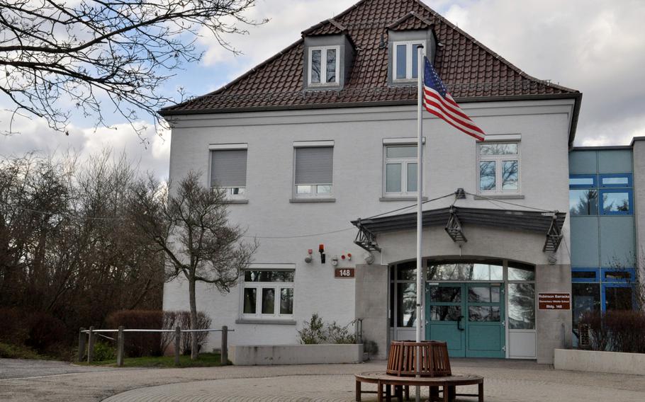 In Germany, $46.6 million is at stake to replace Robinson Barracks Elementary School. The school opened in 1953 in a building that previously held a military hospital for U.S. forces after World War II. U.S. Army Garrison Stuttgart