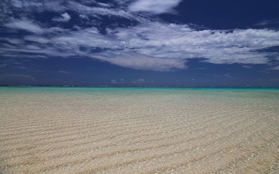 Yoron Island is famous for the Yurigahama sandbank, which appears for a few hours at low tide.