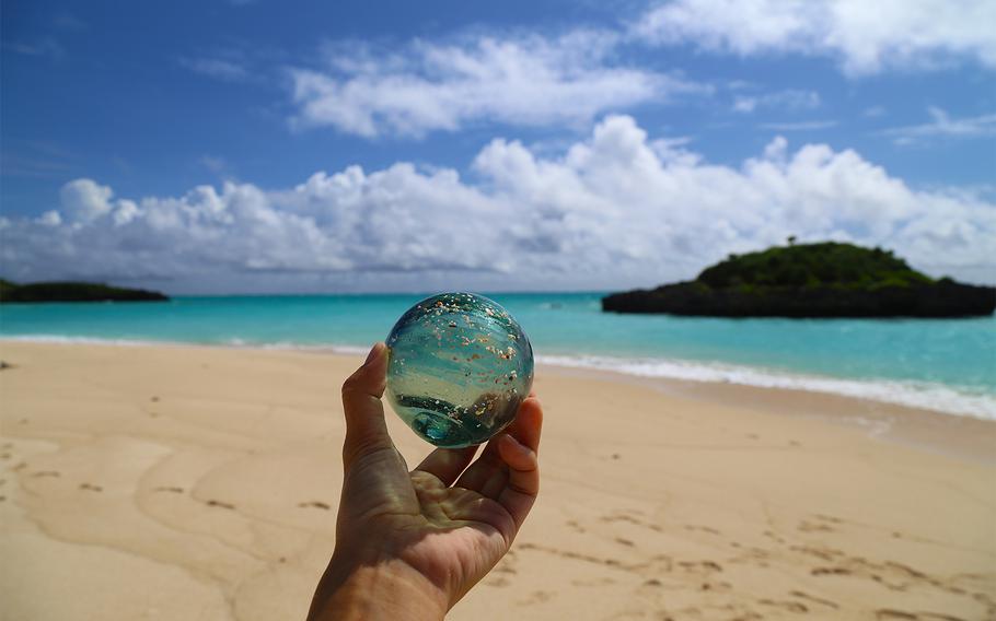 Lucky beachgoers may find a floating glass ball on Yoron Island, Japan.