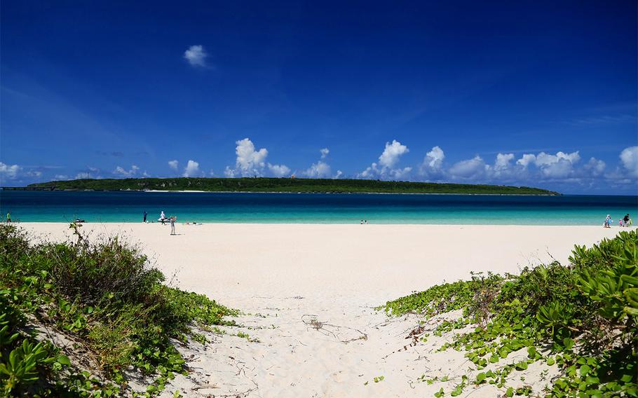 Yonahamaehama beach, or Maehama for short, stretches for two miles and boasts beautiful turquoise waters.
