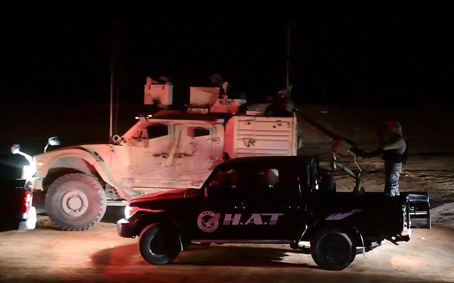 U.S.-backed forces in Syria captured eight affiliated with the Islamic State group, along with weapons, documents and equipment, during an operation Jan. 31, 2020, the military said Thursday.