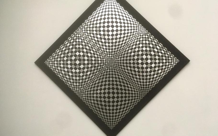 Artwork included in the ''Vertigo'' exhibition at the Kunstmuseum Stuttgart uses unique shapes and spirals that give pictures special optical effects.