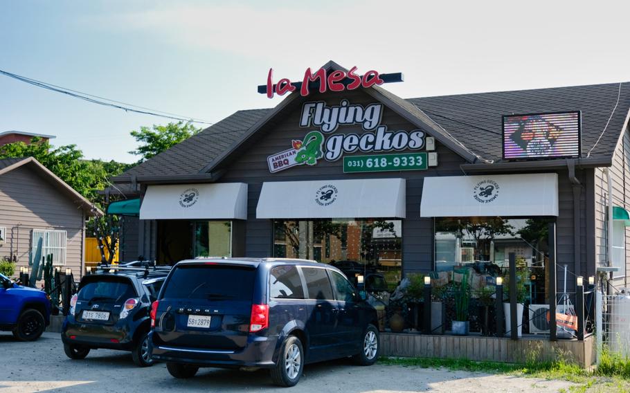 La Mesa Flying Geckos in Pyeongtaek, South Korea, is convenient to Camp Humphreys and offers plenty of parking.