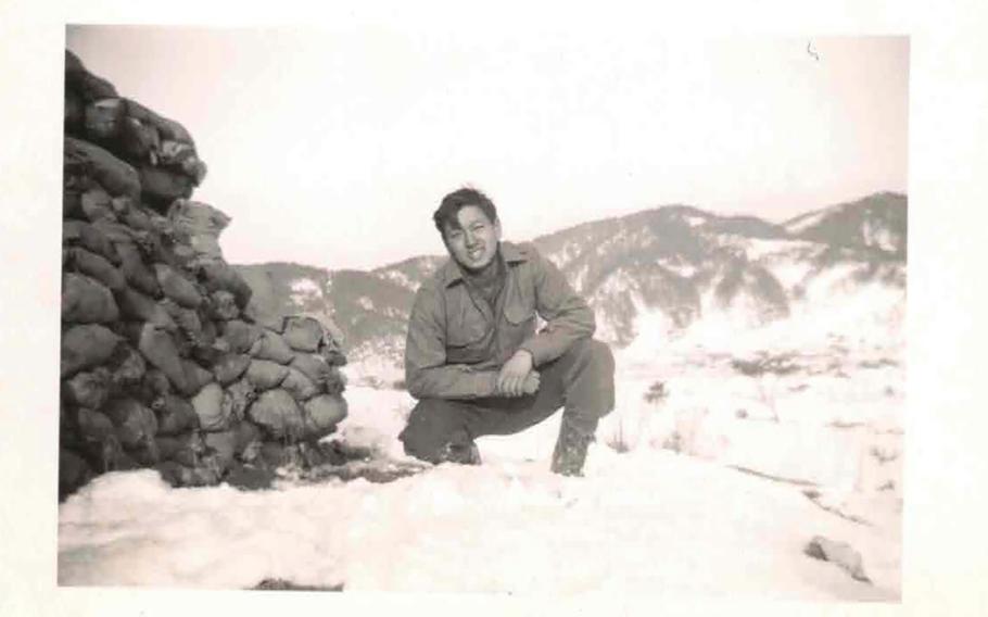 Franklin Chang, amid the freezing cold in Korea.