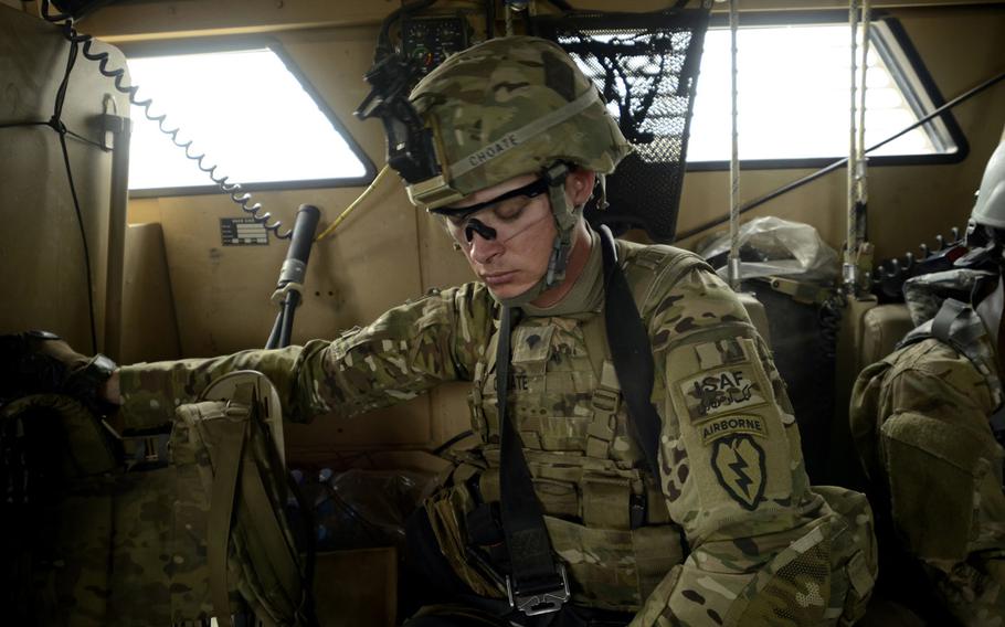 Spc. Clark Choate with the 501st Infantry Regiment takes a nap in the back of a Mine Resistant Ambush Protected vehicle returning to Combat Outpost Sabari, Afghanistan, after a patrol in 2012. Taking cat naps during the day to catch up on sleep is not as good for the brain as getting a good night's sleep, and could lead to neurological disorders like Alzheimer's disease and dementia, a study has found.