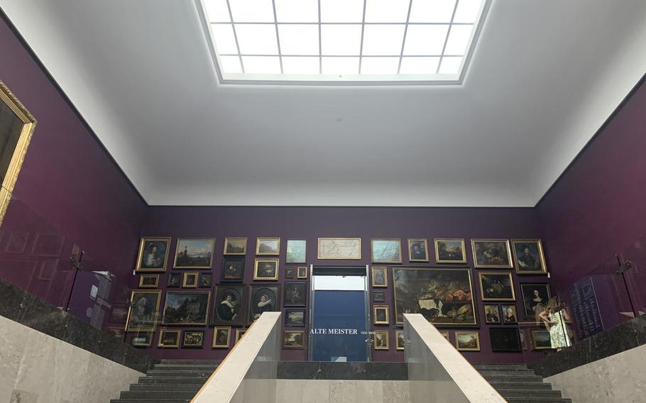 The inside of the Staedel Museum before entering the Alte Meister gallery in Frankfurt, Germany on August 2, 2020. The Staedel Museum is named after Frankfurt banker Johann Staedel, who included in his will a clause creating the art museum in 1815.