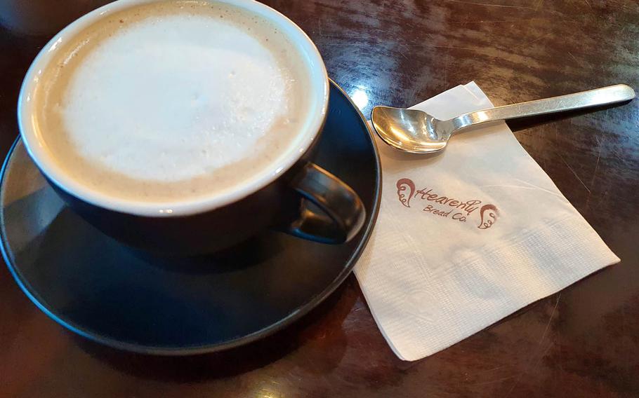 The tasty vanilla latte from Heavenly Bread near Osan Air Base, South Korea, can be ordered to your preference, hot or cold.