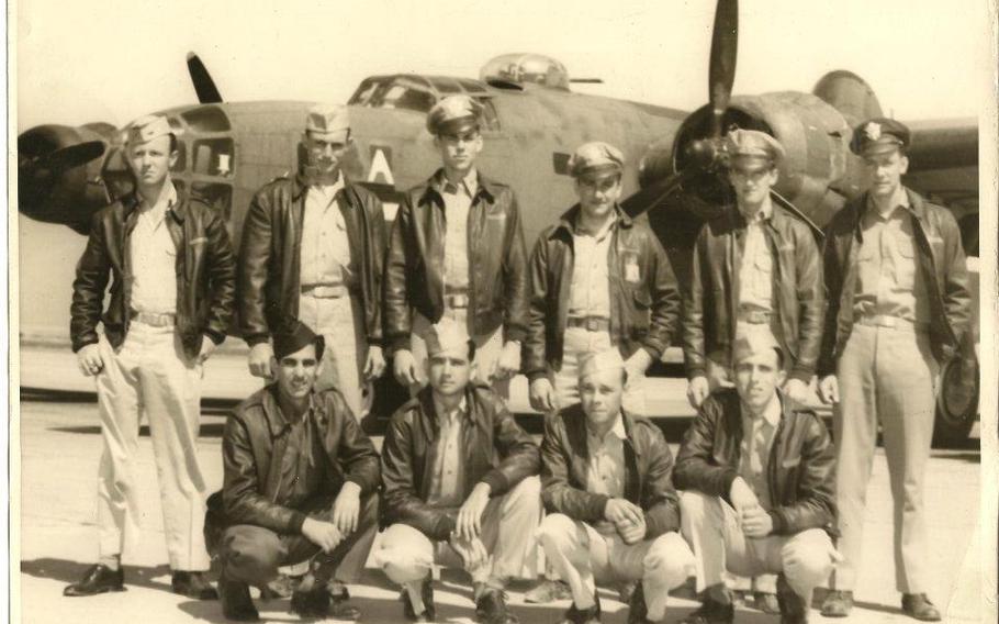 Wiley was a member of the 10th Air Force, 7th Bombardment Group, and 9th Bombardment Squadron, stationed in India. His U.S. Army Air Corps squadron was part of the longest bomber mission flown in formation during World War II. Wiley is at far left.
