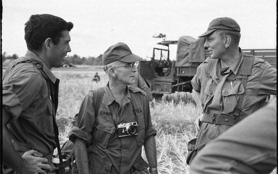 Jack Foisie, center, in Vietnam, 1966.
