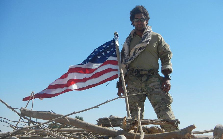 Master Sgt. Ivan Ruiz during a mission in Afghanistan in November 2013.