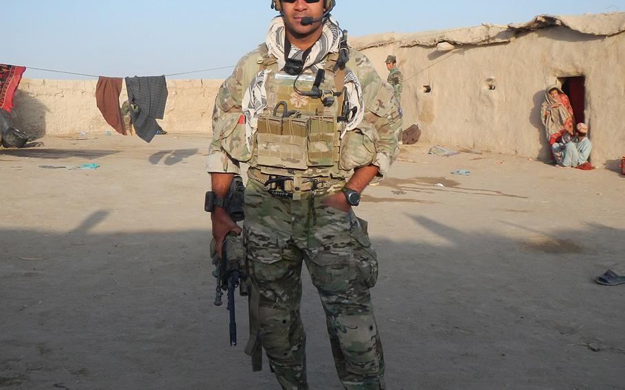 Master Sgt. Ivan Ruiz, a pararescueman assigned to the 22nd Expeditionary Special Tactics Squadron, Combined Joint Special Operations Air Component Afghanistan attached to Special Forces Operational Detachment Alpha 7422, is photographed during his deployment to Afghanistan in 2013. Ruiz was awarded the Bronze Star Medal for Heroism for his courageous acts involving engagement in action against enemy forces.