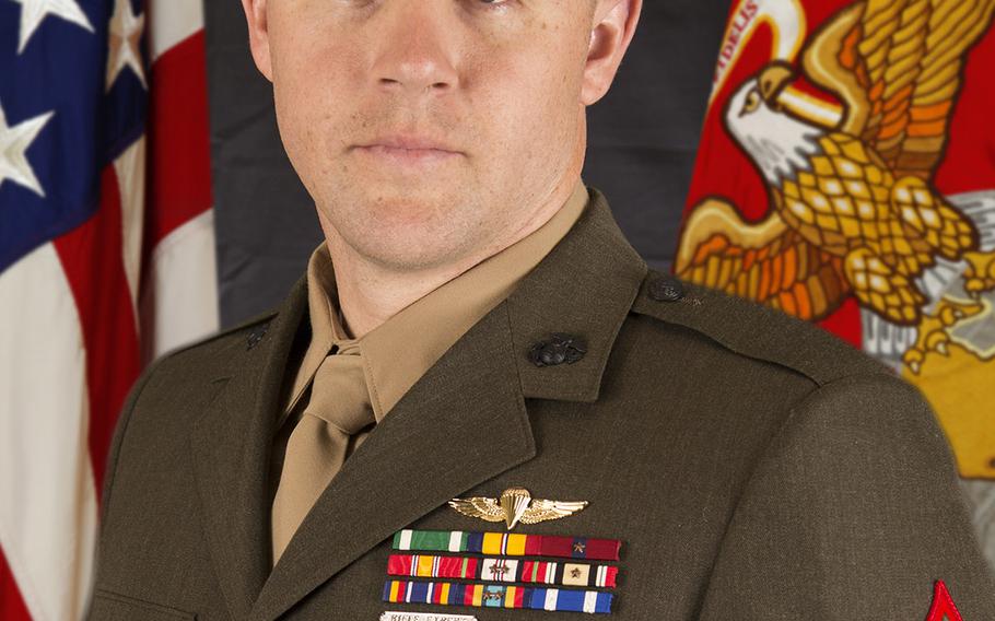 Staff Sgt. Andrew C. Seif, a critical skills operator with 2nd Marine Special Operations Battalion, U.S. Marine Corps Forces, Special Operations Command, was awarded the Silver Star Medal during a ceremony at Stone Bay aboard Marine Corps Base Camp Lejeune, N.C., March 6, 2015, for his actions against the enemy in Badghis Province, Afghanistan.
