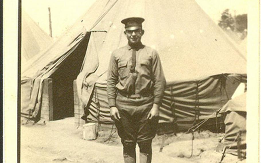 Photo of Sgt. William Shemin at Camp Greene, North Carolina, 1917.
