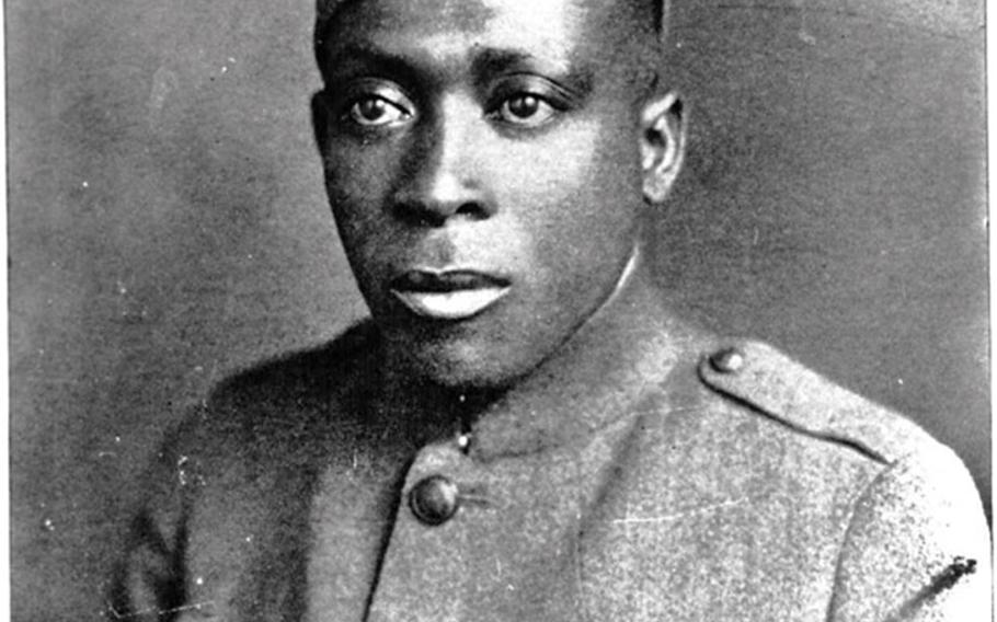 Sgt. Henry Johnson in 1919, wearing his Croix de Guerre. 