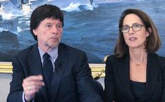  Producers Ken Burns and Lynn Novick discuss the process of making the documentary, "The Vietnam War," on the campus of United States Naval Academy on Wednesday, September 13, 2017. Burns and Novick previewed a snippet of then 10-part documentary to Midshipmen and distinguished at the Annapolis academy.