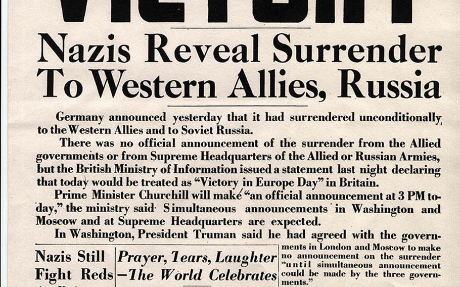 Paris edition, May 8, 1945