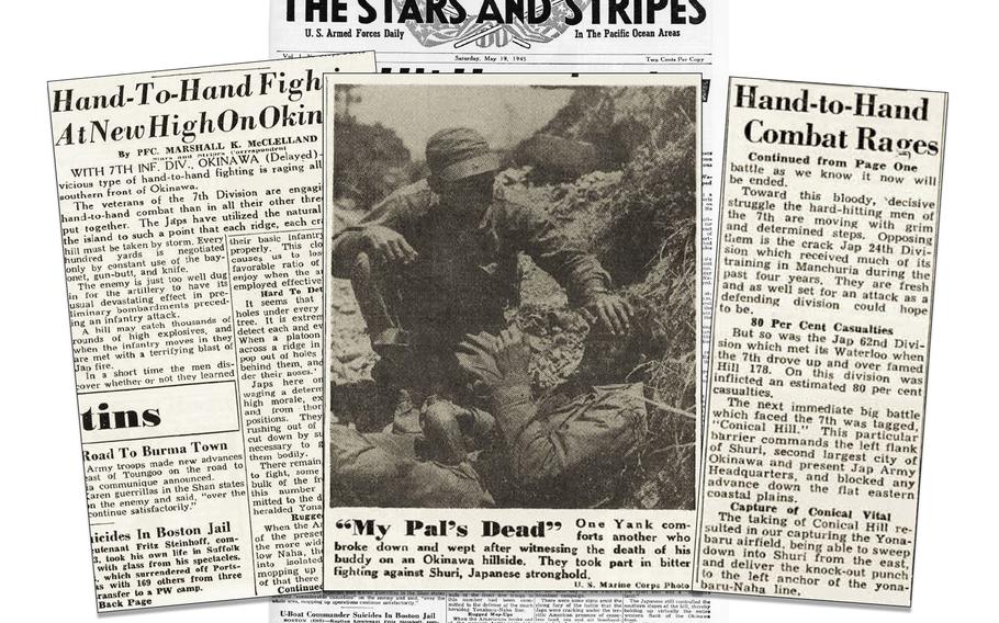 Stars and Stripes front page for May 19, 1945 - Pacific Editions