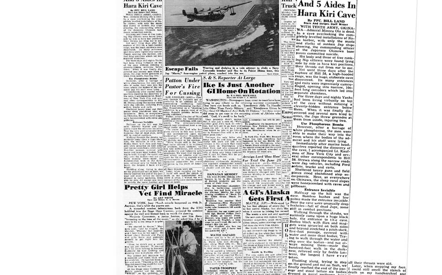 Stars and Stripes page 4 on June 19, 1945 - Pacific edition