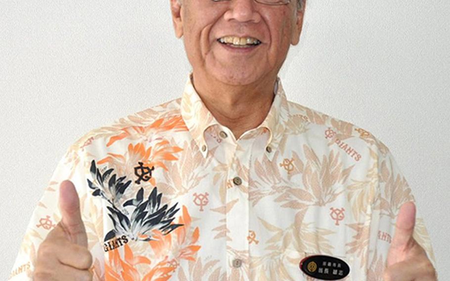 Former Naha mayor Takeshi Onaga defeated incumbent Gov. Hirokazu Nakaima in November 2014 to become Okinawa's next governor.