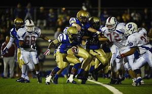 The Ramstein Royals took the Division I football title with a stunning 17-0 shutout victory against Wiesbaden that brought the title back to Ramstein. 

